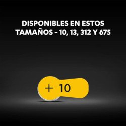 Baterías Duracell - Battery - cb hearing aids - 6 cb10