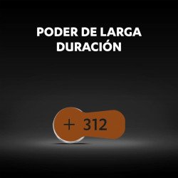 Baterías Duracell - Battery - hearing aids - 6 cb312