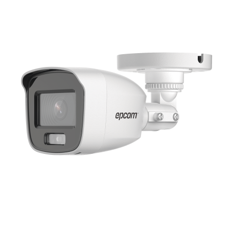 Bala turbohd 2 megapíxel (1080p), micrófono integrado, imagen a color 24, 7, lente 2.8 mm, metal, luz blanca 20 m, exterior IP66