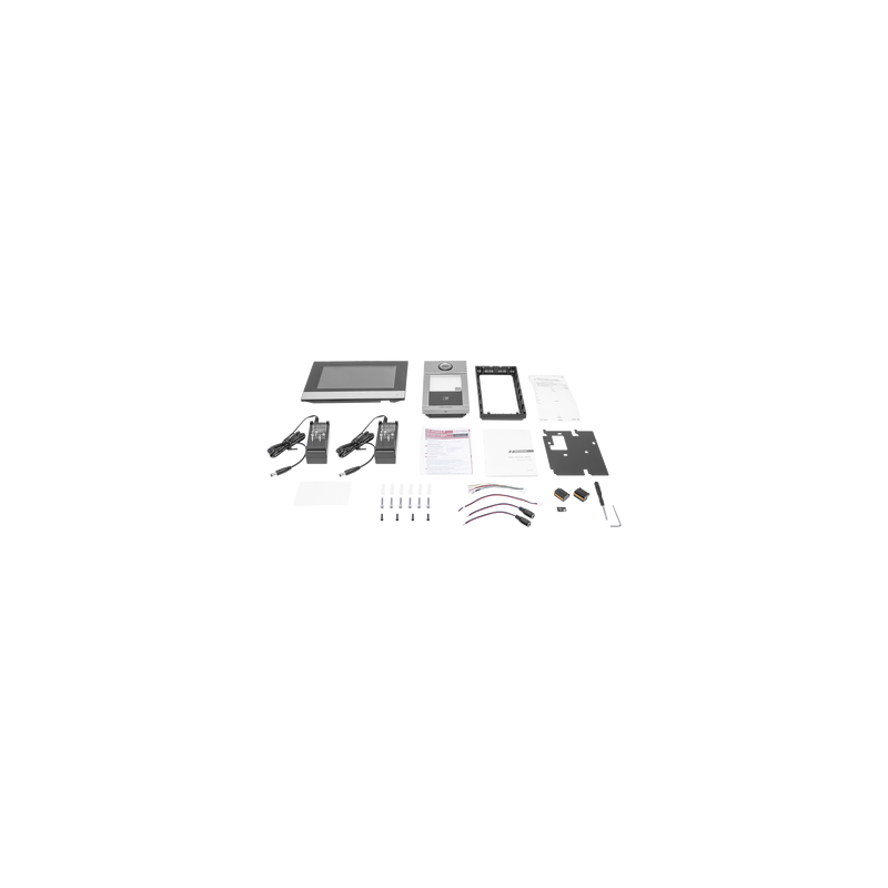 Kit de videoportero IP Poe estándar con llamada a app de smartphone (hikconnect), apertura con tarjeta mifare, frente de calle i