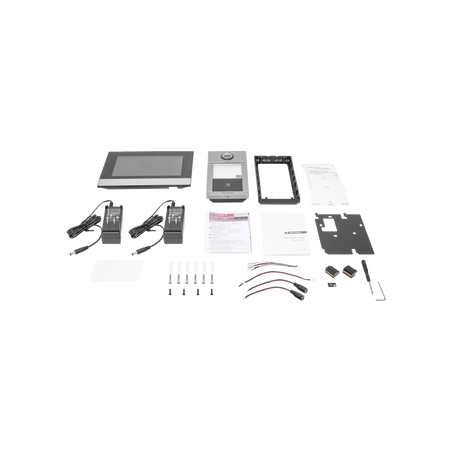 Kit de videoportero IP Poe estándar con llamada a app de smartphone (hikconnect), apertura con tarjeta mifare, frente de calle i