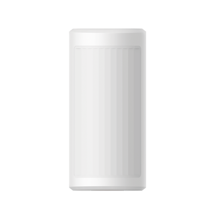 Detector pir dual-tech exterior ip65, rango de detección 18 m de profundidad colocado a 2.7 m de altura, ángulo de cobertura de