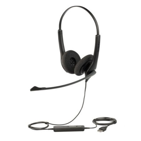 Diadema Jabra Biz 1100 USB Duo, Alámbrico, Oficina/Centro de llamadas, 20 - 6800 Hz, 146 g, Auriculares, Negro