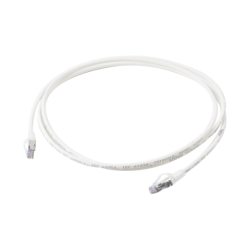 Patch cord "Skinny" cat6a blindado s/ftp, 7ft, diámetro reducido 28 AWG, color blanco