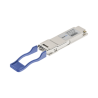 Transceptor q SFP28 (mini-gbic) para fibra monomodo, 100 gbps de velocidad, conectores lc, dúplex, hasta 3 km de distancia.