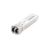 Transceptor SFP+ (mini-gbic) para fibra monomodo, 10 gbps de velocidad, conectores lc, dúplex, hasta 5 km de distancia.