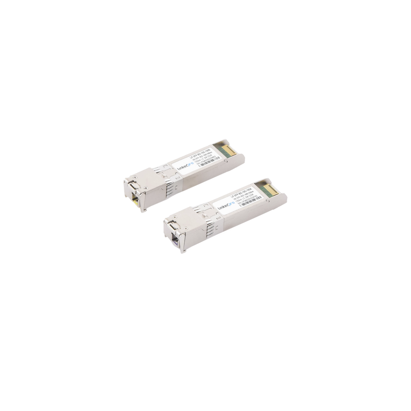 Transceptores bidireccionales SFP+ (mini-gbic) para fibra monomodo, 10 gbps de velocidad, conectores lc, simplex, hasta 100 km d