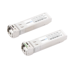 Transceptores bidireccionales SFP+ (mini-gbic) para fibra monomodo, 10 gbps de velocidad, conectores lc, simplex, hasta 60 km de