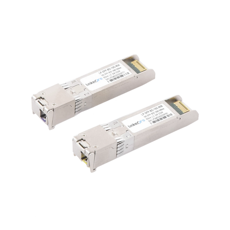 Transceptores bidireccionales SFP+ (mini-gbic) para fibra monomodo, 10 gbps de velocidad, conectores lc, simplex, hasta 80 km de