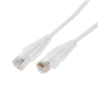 Cable de parcheo Slim UTP cat6a - 1 m blanco, diámetro reducido (28 AWG)