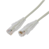 Cable de parcheo Slim UTP cat6a - 3 m gris, diámetro reducido (28 AWG)