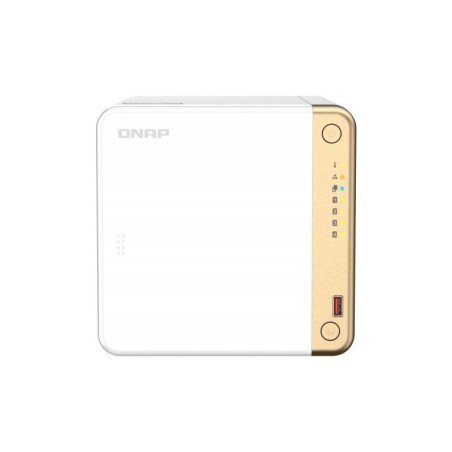 NAS Qnap TS-462-4G, 4 bahías núcleo cuádruple 2 GHz 4 GB DDR4, ampliable hasta 16GB, 1 LAN 2,5 GBE, USB 3.2 x2, sata, hot-swap,