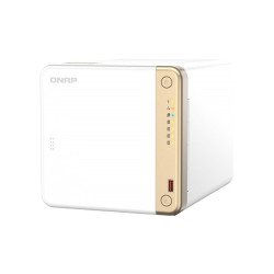 NAS Qnap TS-462-4G, 4 bahías núcleo cuádruple 2 GHz 4 GB DDR4, ampliable hasta 16GB, 1 LAN 2,5 GBE, USB 3.2 x2, sata, hot-swap,