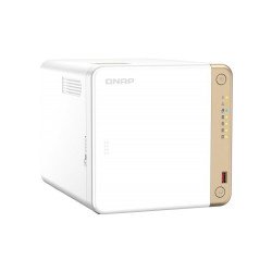 NAS Qnap TS-462-4G, 4 bahías núcleo cuádruple 2 GHz 4 GB DDR4, ampliable hasta 16GB, 1 LAN 2,5 GBE, USB 3.2 x2, sata, hot-swap,