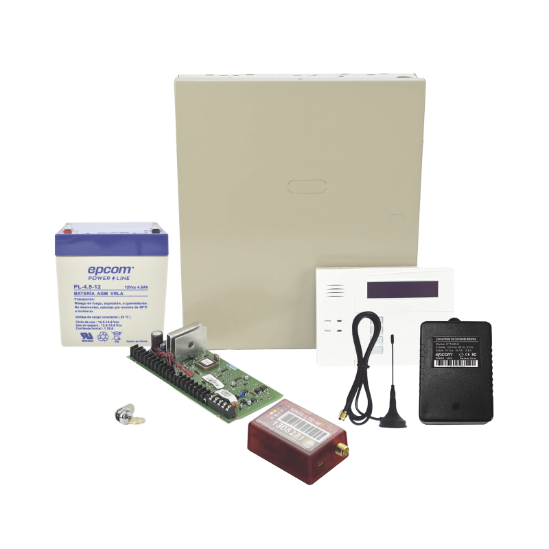 Kit vista48la con comunicador 4gltem, 5g mn01, teclado, gabinete, batería y transformador (2 años 4gltem, 5g ilimitado incluido)