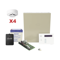 Kit de panel de alarma vista48la con gabinete, batería y transformador