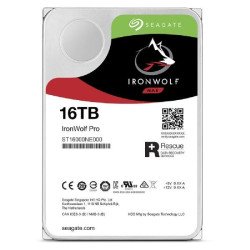 Disco duro interno 16TB Seagate IronWolf pro 3.5 escritorio SATA3 6GB/s 256mb 7200rpm 24x7 hot-plug NAS sin límite de bahías