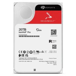 Disco duro interno 20TB Seagate IronWolf pro 3.5 escritorio SATA3 6GB/s 256mb 7200rpm 24x7 hot-plug NAS sin límite de bahías