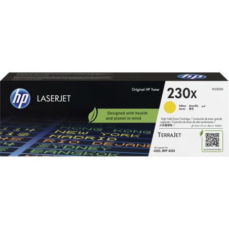 Cartucho de tóner HP 230X Yellow Original LaserJet Tóner Cartridge, 5500 páginas, Amarillo
