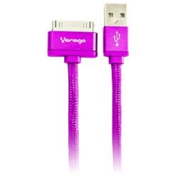Vorago CAB-118 cable de teléfono móvil Rosa 1 m USB A Apple 30-pin
