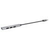 Hub  USB 3.2 Gen 1 (3.1 Gen 1) Type-A, USB 2.0, 5000 Mbit/s, Gris, Aluminio, 0,18 m