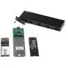 Dock station USB-C de 10Gbps a NVMe M.2 or SSD SATA M.2