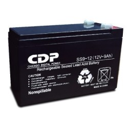 Batería interna CDP 12v 9amp libre de mantenimiento