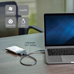 StarTech.com Cable Adaptador USB 3.1 (10 Gbps) a SATA para unidades de disco de 2,5 Pulgadas - USB-C