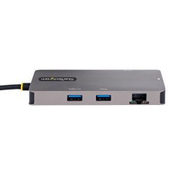 StarTech.com Adaptador Multipuertos USB C 2x HDMI 4K 60Hz, Hub USB-A 3.1 2Pt 5Gbps, PD 100W, GbE, SD/MicroSD, Cable de 30cm,