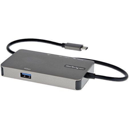 StarTech.com Adaptador Multipuertos USB-C - Docking Station USB Tipo C a HDMI 4K30 o VGA 1080p - Replicador de Puertos USBC PD