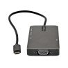 StarTech.com Adaptador Multipuertos USB-C - Docking Station USB Tipo C a HDMI 4K30 o VGA 1080p - Replicador de Puertos USBC PD