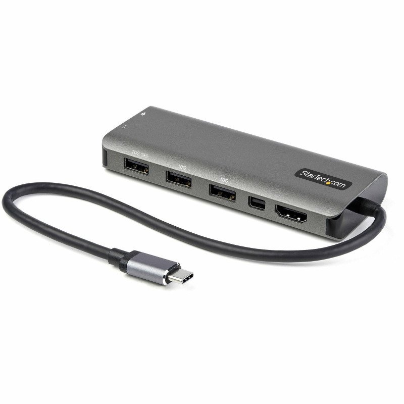 StarTech.com Adaptador Multipuertos USB-C - Docking Station USB Tipo C a HDMI o Mini DisplayPort 4K60 - Replicador de Puertos StarTech.com Adaptador Multipuertos USB-C - Docking Station USB Tipo C a HDMI o Mini DisplayPort 4K60 - Replicador de Puertos