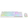 Combo de teclado y mouse MSI VIGOR GK30 COMBO WHITE US, USB, Interruptor mecánico, QWERTY, LED RGB, Blanco