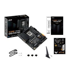 Tarjeta madre ASUS TUF Gaming B760-Plus WIFI, Intel, LGA 1700, Celeron, i3, i5, i7, DDR5-SDRAM, 128 GB