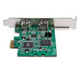 StarTech.com Tarjeta PCI Express FireWire de 2 Puertos - Adaptador PCIe FireWire 1394a