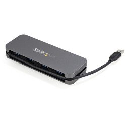 StarTech.com Hub USB 3.0 de 4 Puertos USB-A - Ladrón USB 3.2 Gen 1 SuperSpeed de 5Gbps Portátil Tipo A - Alimentado por el Bus