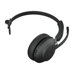 Jabra Evolve2 65 MS Mono - Auricular - en oreja - convertible - Bluetooth - inalámbrico - USB-A - aislamiento de ruido - negro -