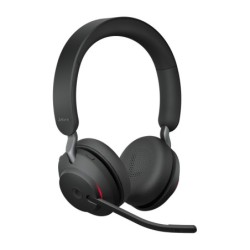 Jabra Evolve2 65 MS Stereo - Auricular - en oreja - Bluetooth - inalámbrico - USB-A - aislamiento de ruido - negro - con base de