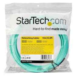 Cable de 10m de fibra óptica multimodo LC, UPC a LC, UPC OM4 - 50/125µm - lommf, vcsel - 100g - lszh - baja perdida de inse