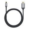 Cable adaptador Manhattan, USB-c a HDMI de 4k@60hz, USB-c macho a HDMI macho, 1 m (3 pies), contactos chapados en oro, func