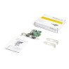 Tarjeta PCI Express adaptadora de 2 puertos serial rs232 - tarjeta controladora serial pcie rs232 - pcie a db9 uart16950 - start