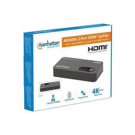 Intellinet 207614 divisor de video HDMI 2x HDMI