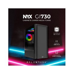 Gabinete gamer Balam Rush NYX GI730, media torre, micro ATX, mini ITX,