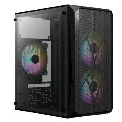 Gabinete Acteck doom gi630, micro torre, micro ATX, mini ITX, fuente 5