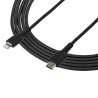 Cable de carga de 2m USB-c a lightning - color negro - cable USB de carga y alta resistencia - certificado mfi Apple