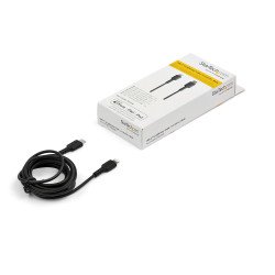 Cable de carga de 2m USB-c a lightning - color negro - cable USB de carga y alta resistencia - certificado mfi Apple