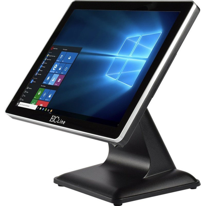 Terminal punto de venta ec line ec-vp-1100-256-win, AIO touch, negro, 15 pulgadas, Win 10 OIT Enterprise, Celeron j6412, R