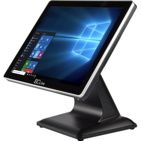 Terminal punto de venta ec line ec-vp-1100-256-win, AIO touch, negro, 15 pulgadas, Win 10 OIT Enterprise, Celeron j6412, R