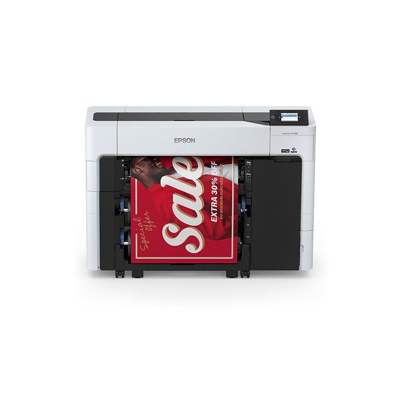 Plotter Epson Sure color doble rollo t3770de, 24 pulgadas, USB, tarjeta red, 2400 x 1200 PPP