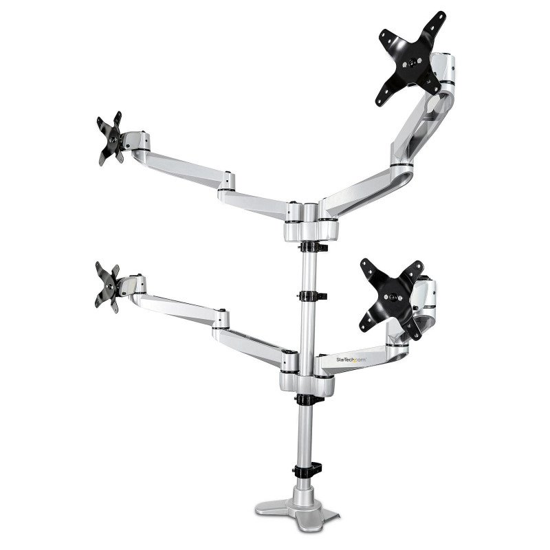 StarTech.com Soporte de Montaje para Cuatro Monitores - con Movimiento Total - Premium